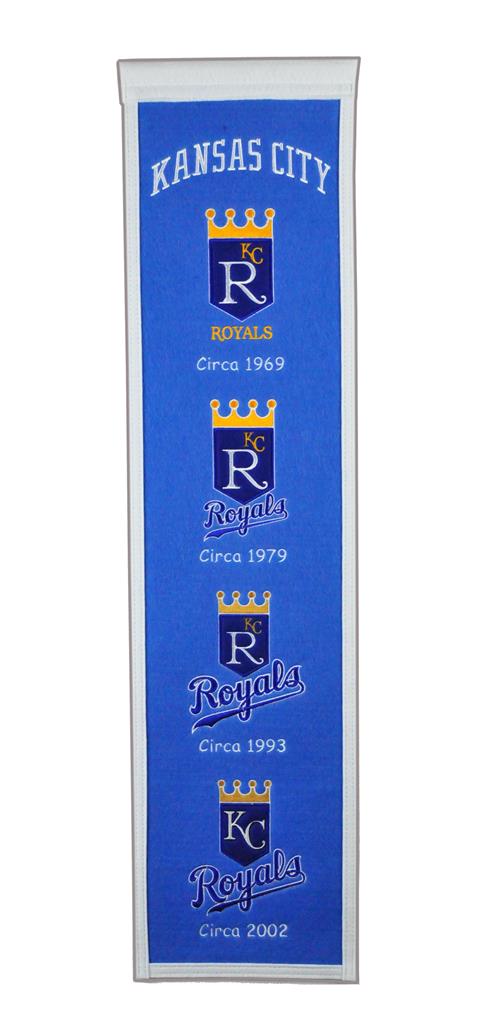 Kansas City Royals 8"x32" Wool Heritage Banner