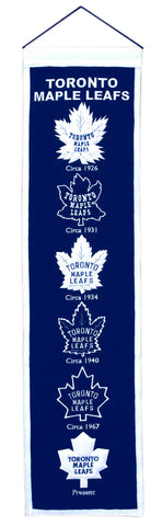 Toronto Maple Leafs 8"x32" Wool Heritage Banner