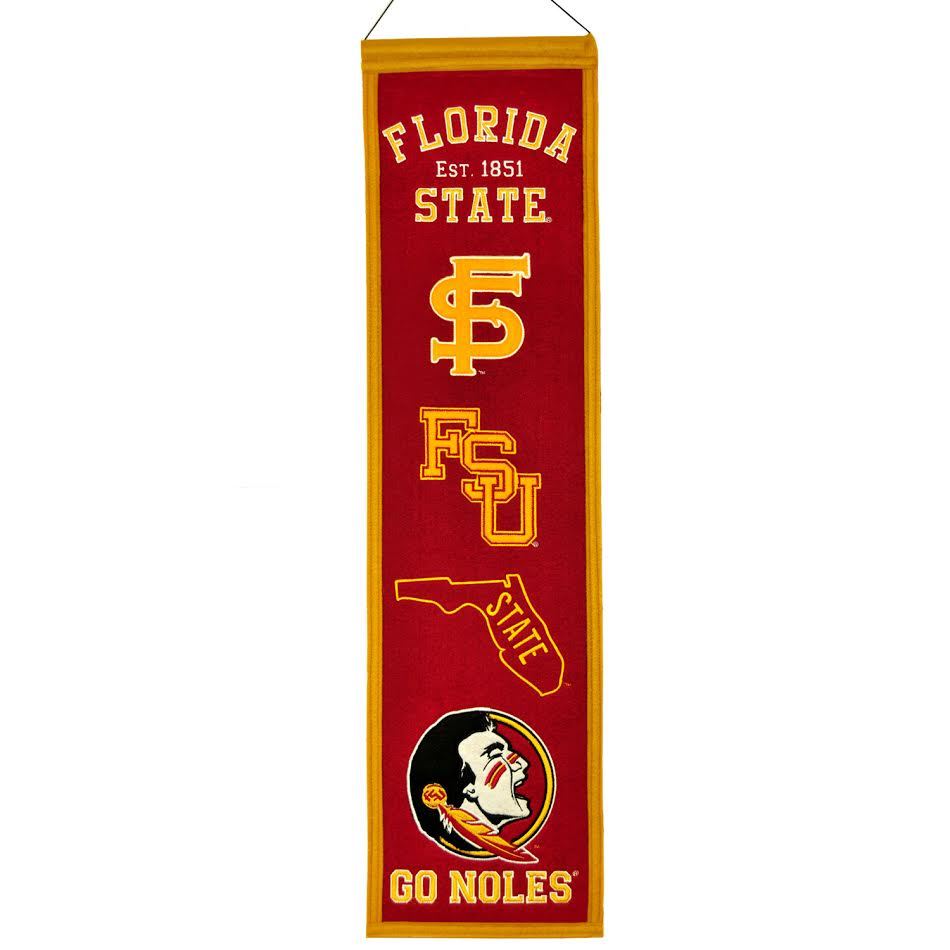 Florida State Seminoles 8"x32" Wool Heritage Banner