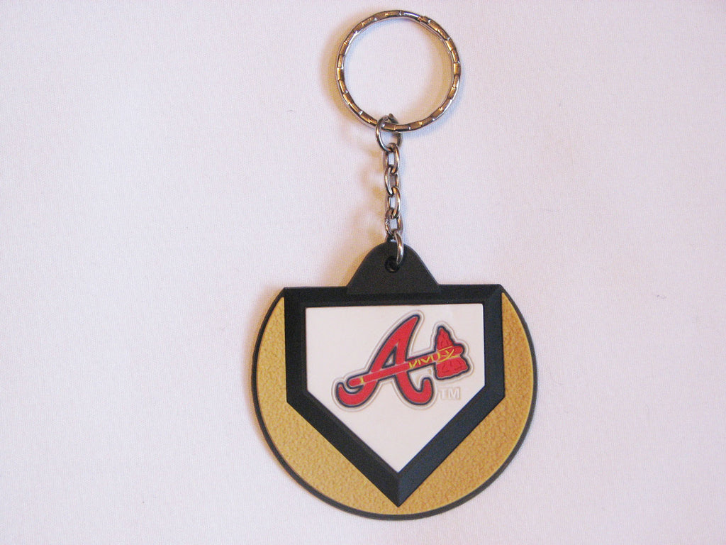 Atlanta Braves "A" Logo Home Plate Style Keychain