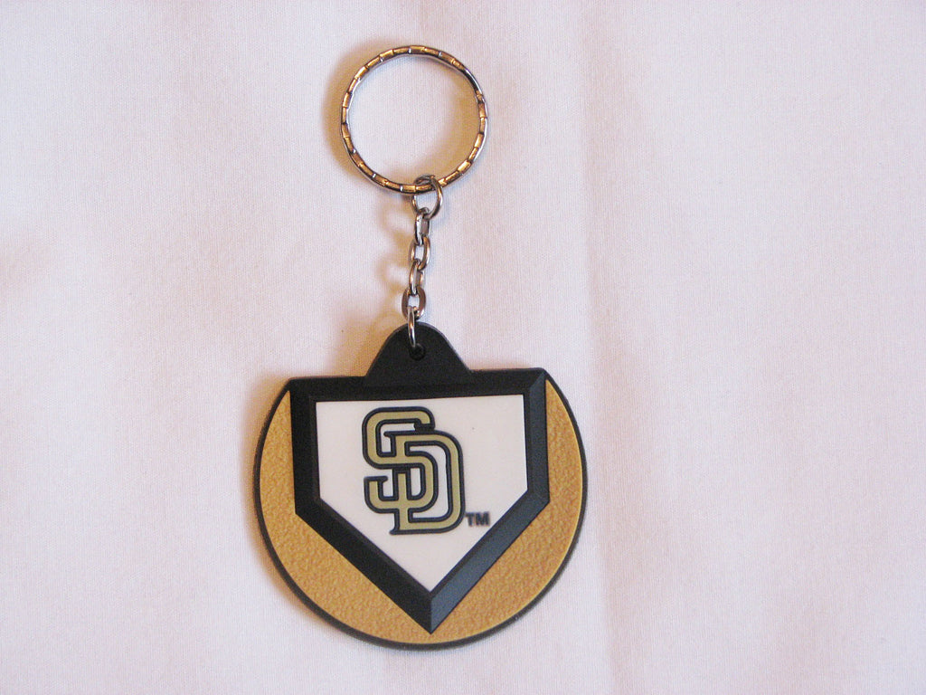 San Diego Padres Home Plate Style Keychain