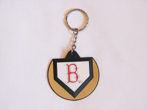 Boston Red Sox Home Plate Style Keychain