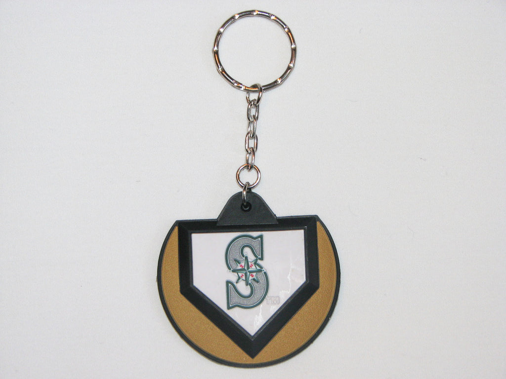 Seattle Mariners Home Plate Style Keychain