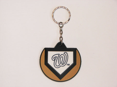Washington Nationals Home Plate Style Keychain