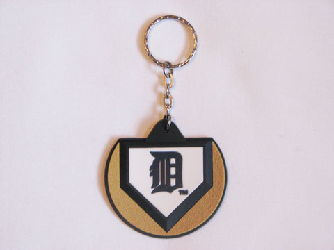 Detroit Tigers Home Plate Style Keychain