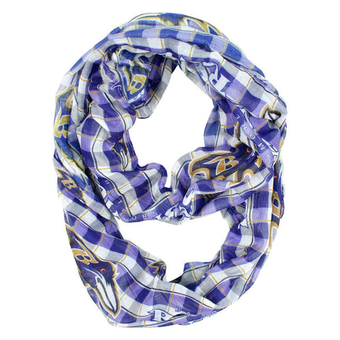 Baltimore Ravens Infinity Scarf - Plaid