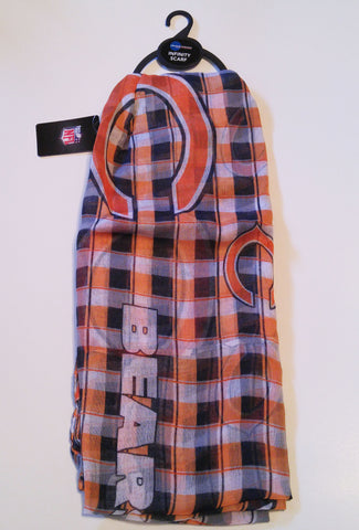 Chicago Bears Infinity Scarf - Plaid