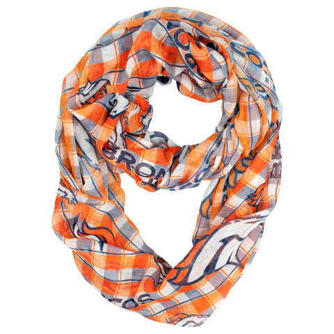 Denver Broncos Infinity Scarf - Plaid