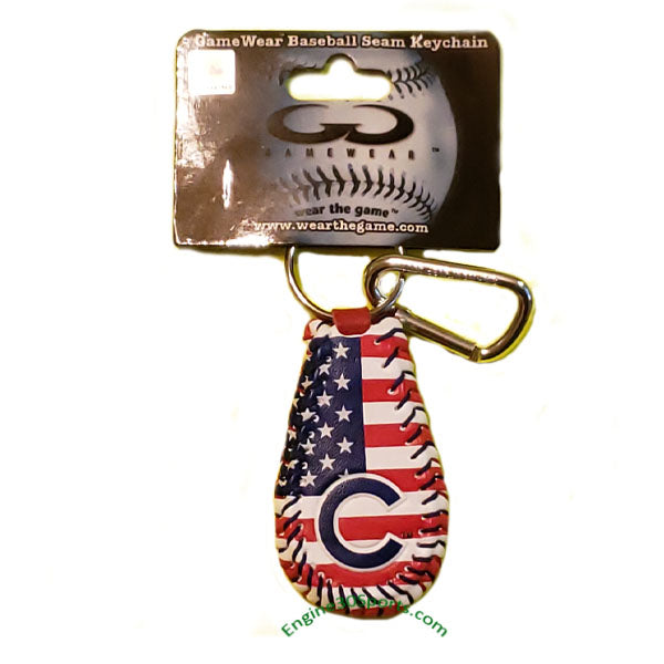 Chicago Cubs Stars and Stripes Keychain