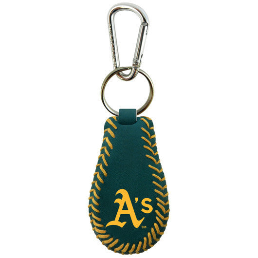 Oakland A's Team Color Keychain