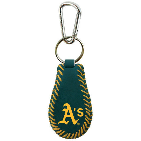 Oakland A's Team Color Keychain