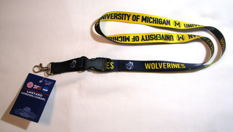Michigan Wolverines 22" College Vault Lanyand