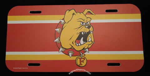 Ferris State Bulldogs Plastic License Plate