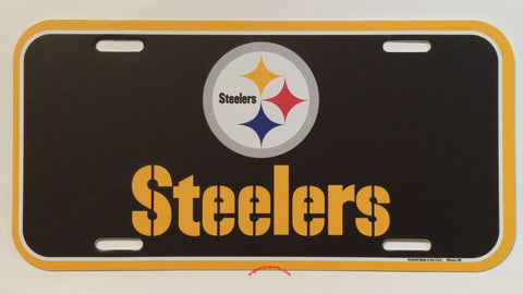 Pittsburgh Steelers Plastic License Plate