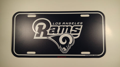 Los Angeles Rams Plastic License Plate