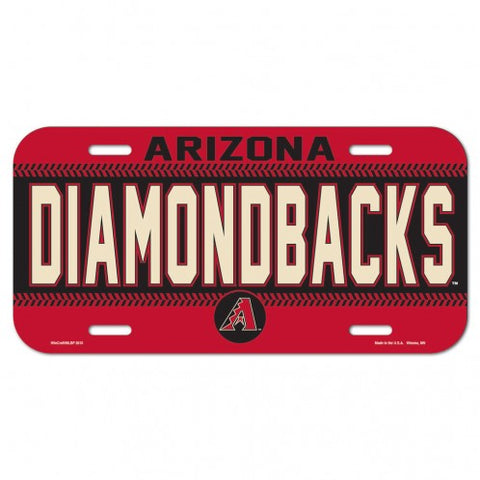 Arizona Diamondbacks Plastic License Plate