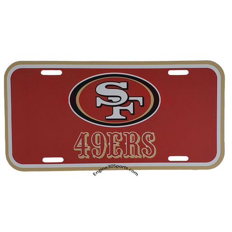 San Francisco 49ers Plastic License Plate