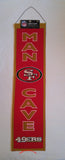 San Francisco 49ers 8"x32" Wool Man Cave Banner 2
