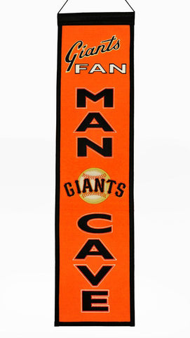 San Francisco Giants 8"x32" Wool Man Cave Banner