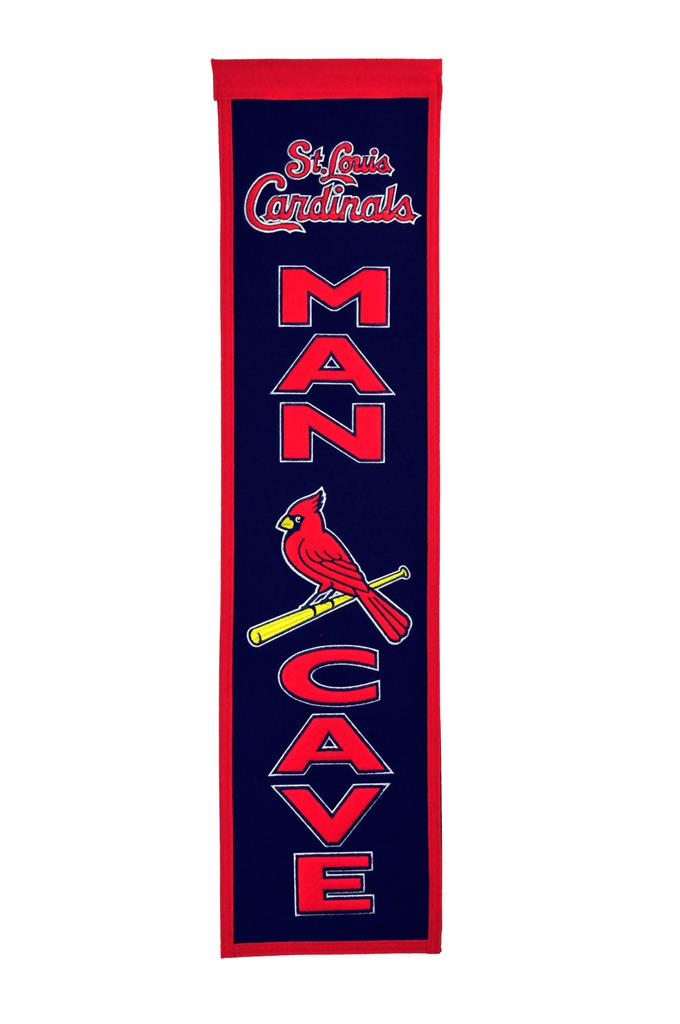 St. Louis Cardinals 8"x32" Wool Man Cave Banner
