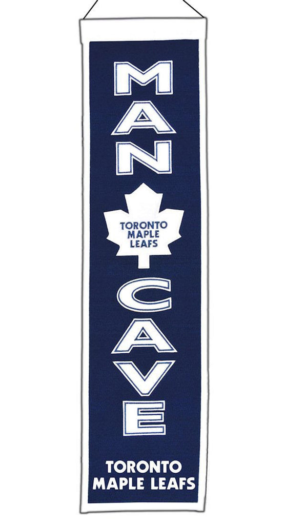 Toronto Maple Leafs 8"x32" Wool Man Cave Banner