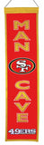 San Francisco 49ers 8"x32" Wool Man Cave Banner