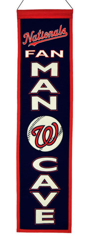 Washington Nationals 8"x32" Wool Man Cave Banner