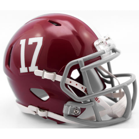 Alabama Crimson Tide #17 Riddell Speed Mini Helmet