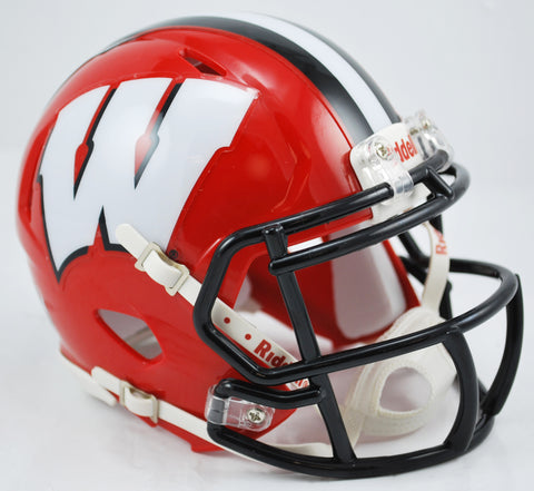 Wisconsin Badgers Riddell Speed Mini Helmet - 2014 Red Alternate