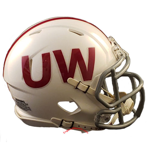 Wisconsin Badgers Riddell Speed Mini Helmet - UW Throwback