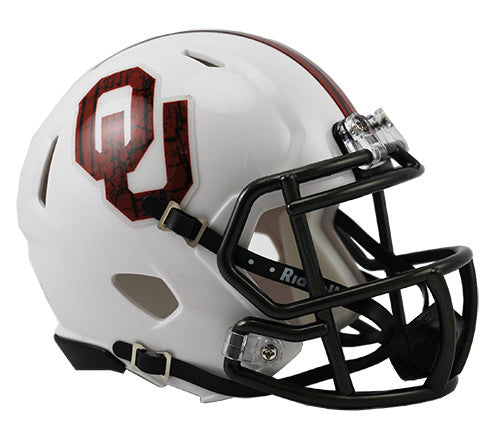 Oklahoma Sooners Riddell Speed Mini Helmet - Bring The Wood