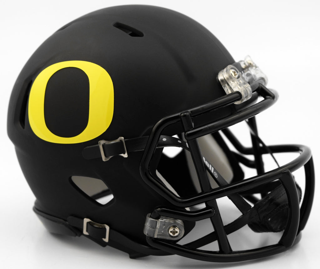 Oregon Ducks Riddell Speed Mini Helmet - Matte Black Alternate