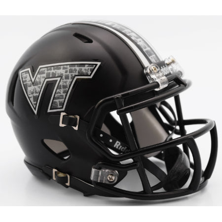 Virginia Tech Hokies Riddell Speed Mini Helmet - Matte Black