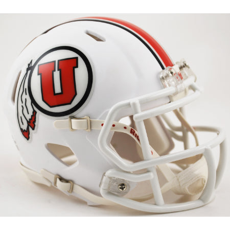 Utah Utes Riddell Speed Mini Helmet - 2015 White Alternate