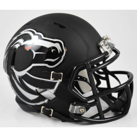 Boise State Broncos Matte Black Riddell Speed Mini Helmet