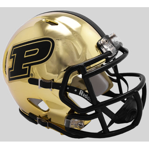 Purdue Boilermakers Riddell Chrome Speed Mini Helmet