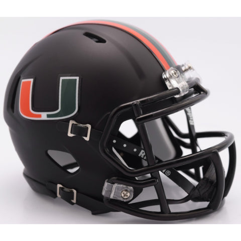 Miami Hurricanes Riddell Speed Mini Helmet - Nights Alternate