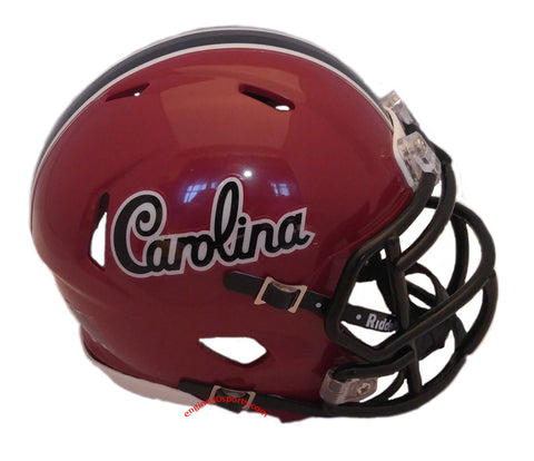 South Carolina Gamecocks Riddell Speed Mini Helmet - Cardinal Script Logo