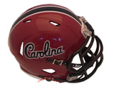 South Carolina Gamecocks Riddell Speed Mini Helmet - Cardinal Script Logo top