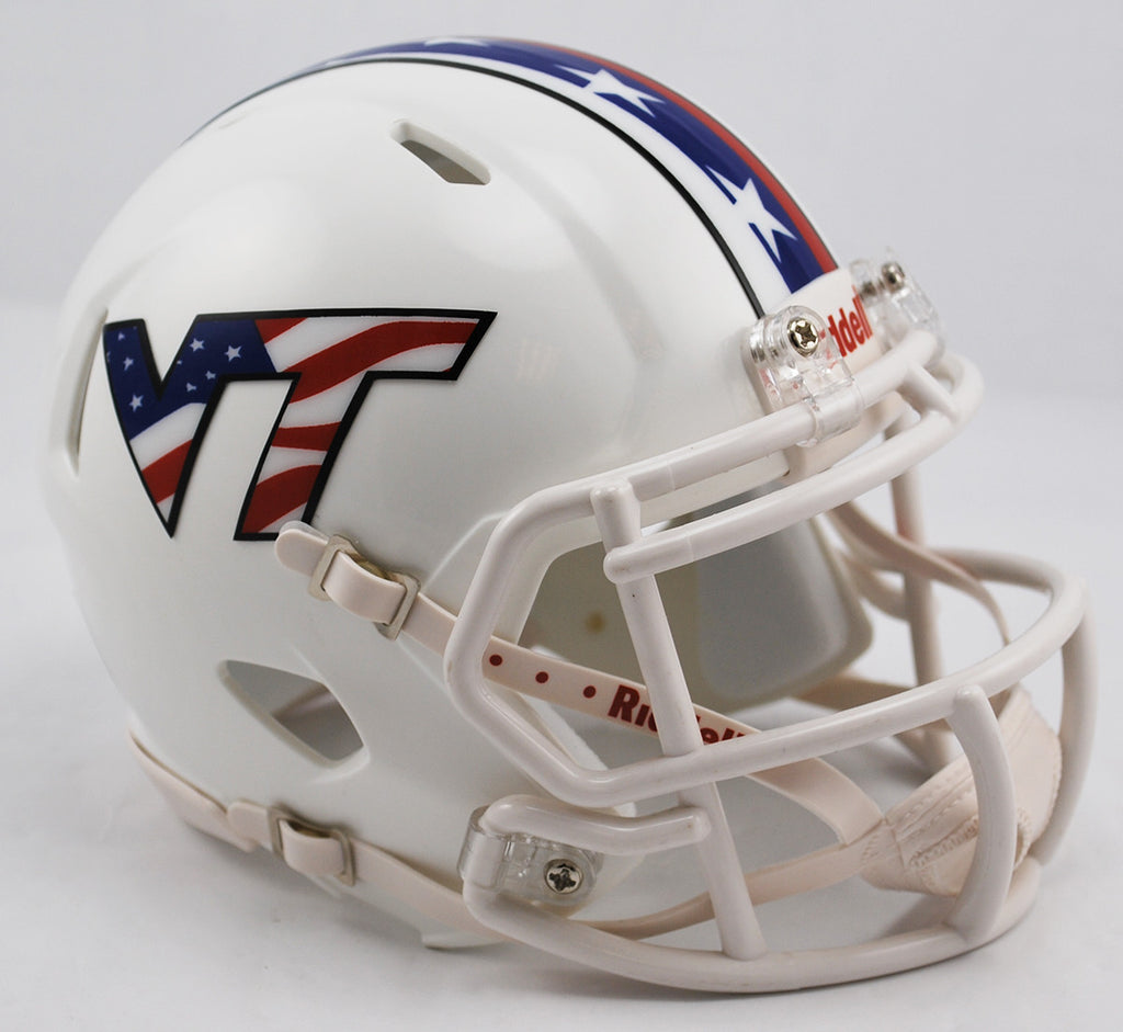 Virginia Tech Hokies Riddell Speed Mini Helmet - Stars and Stripes