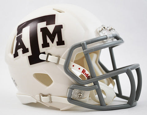 Texas A&M Aggies Riddell Speed Mini Helmet - White Alternate