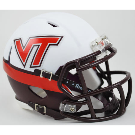 Virginia Tech Hokies Riddell Speed Mini Helmet - White Effect