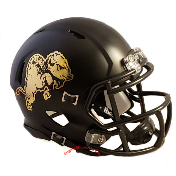Colorado Buffaloes 2019 Chrome Buffalo Riddell Speed Mini Helmet
