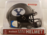 BYU Cougars Matte Black Riddell Speed Mini Helmet