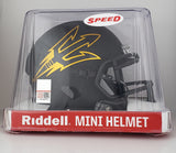 Arizona State Sun Devils Riddell Speed Mini Helmet - Satin Black