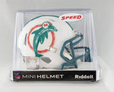 Miami Dolphins 1980-1996 Throwback Riddell Speed Mini Helmet