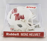 Mississippi Rebels Riddell Speed Mini Helmet - White Alternate