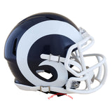 Los Angeles Rams 2017-2019 Riddell Speed Mini Helmet side