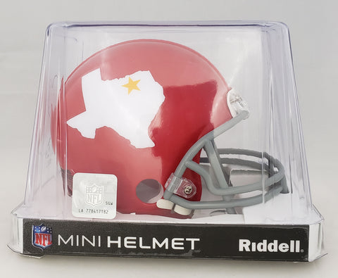 dallas texans football helmet Dallas Texans AFL 1960-1962 Throwback Riddell Z2B Mini Helmet – Engine30Sports