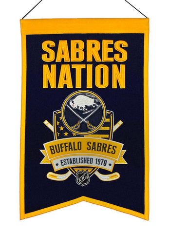 Buffalo Sabres 20"x15" Wool Sabres Nation Banner